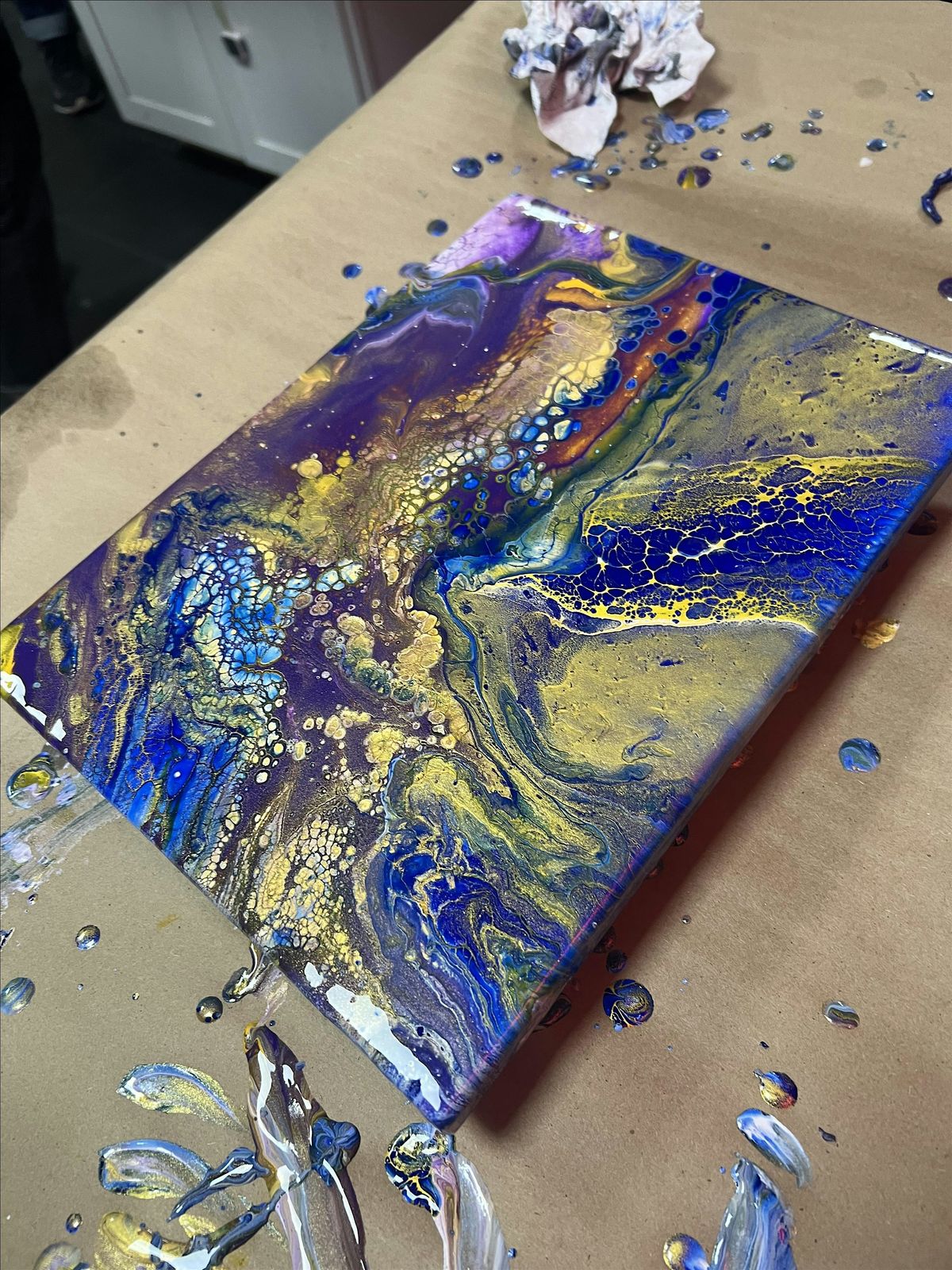 Fluid Painting at 2nd Chance Candles