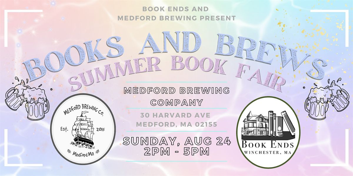 Books and Brews Bookfair at Medford Brewing Company!