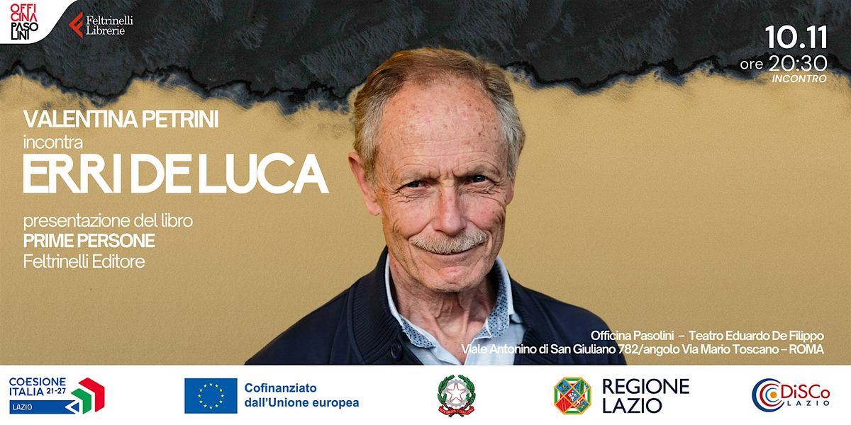 Valentina Petrini incontra ERRI DE LUCA