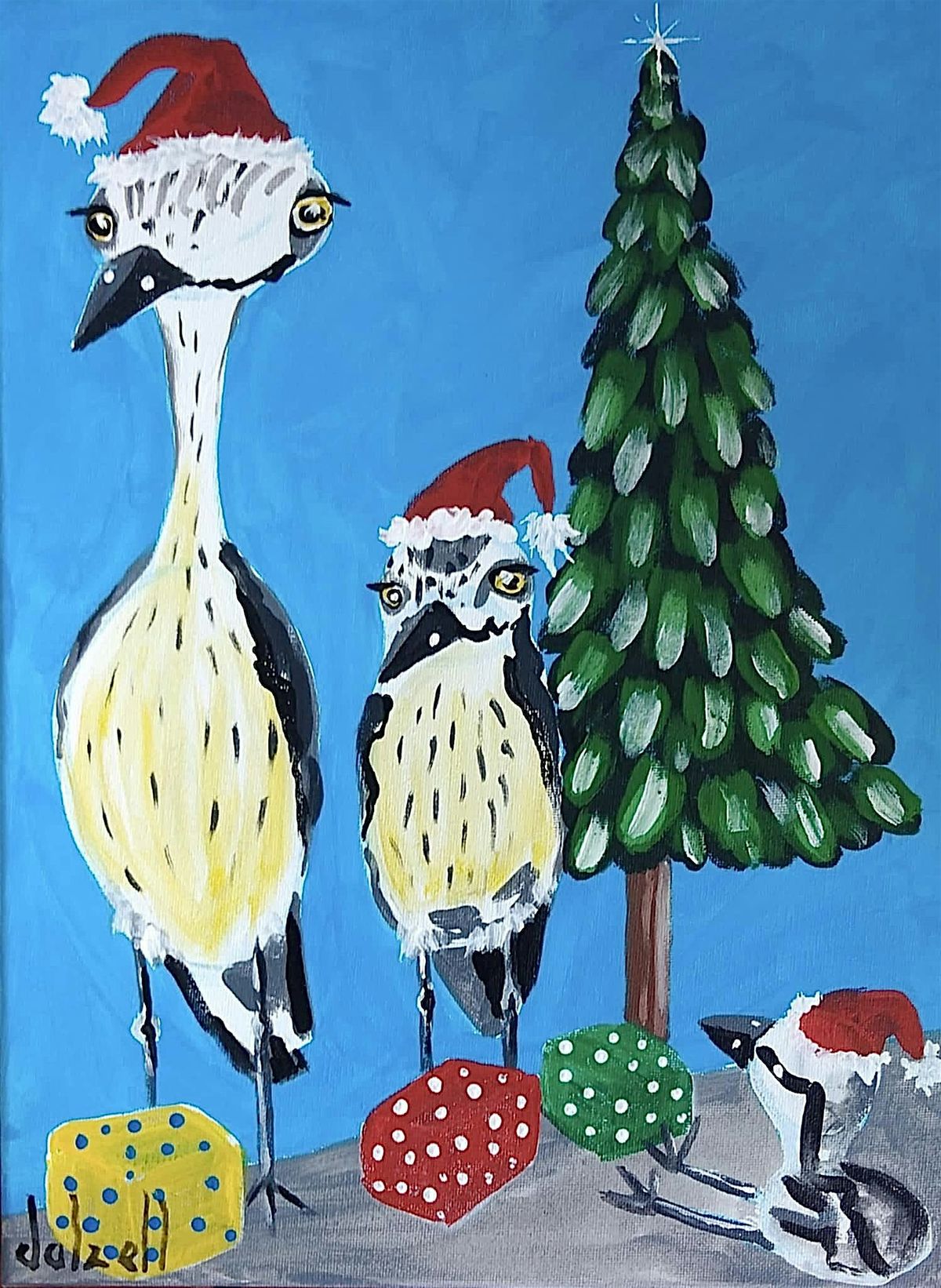 Christmas Curlew family