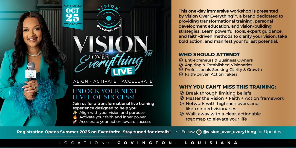Vision Over Everything Live: Align Activate Accelerate