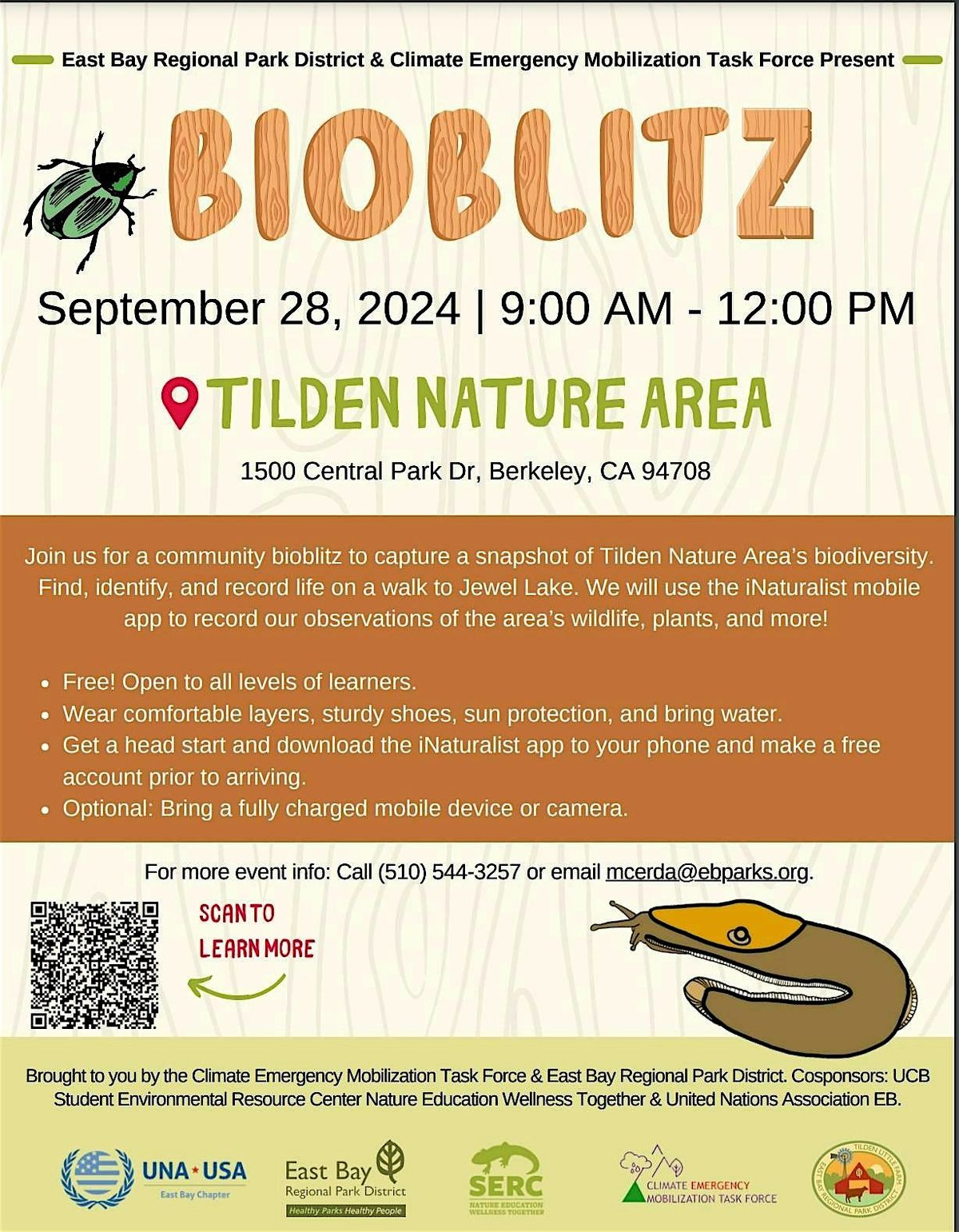 CEMTF & EBRPD BIOBLITZ at Tilden Nature Area