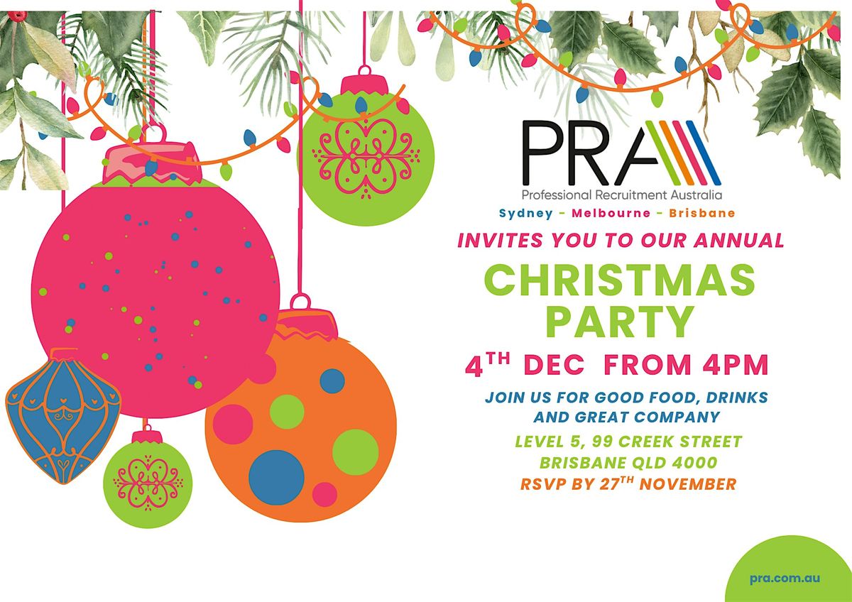 PRA Brisbane Christmas Party