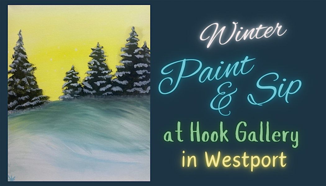 Winter Scene Paint and Sip - Social Art Event  | Relax, Learn, & Create