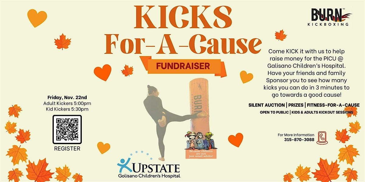 KICKS-FOR-A-CAUSE to benefit PICU @ Galisano Children's Hospital