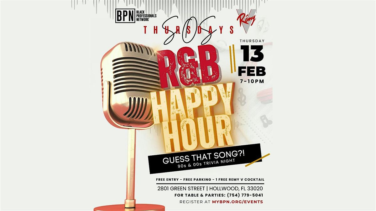 BPN x SOS Thursdays: Guess That Song?! R&B Happy Hour