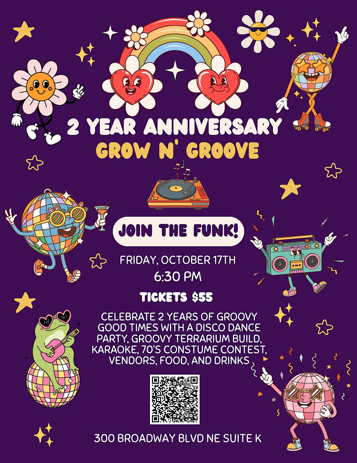 Grow & Groove 2 Year Anniversary Celebration