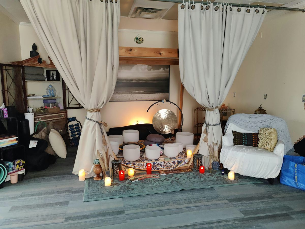 Relaxing Crystal Singing Bowl Soundbath at Beacon Bodyworks in NKC