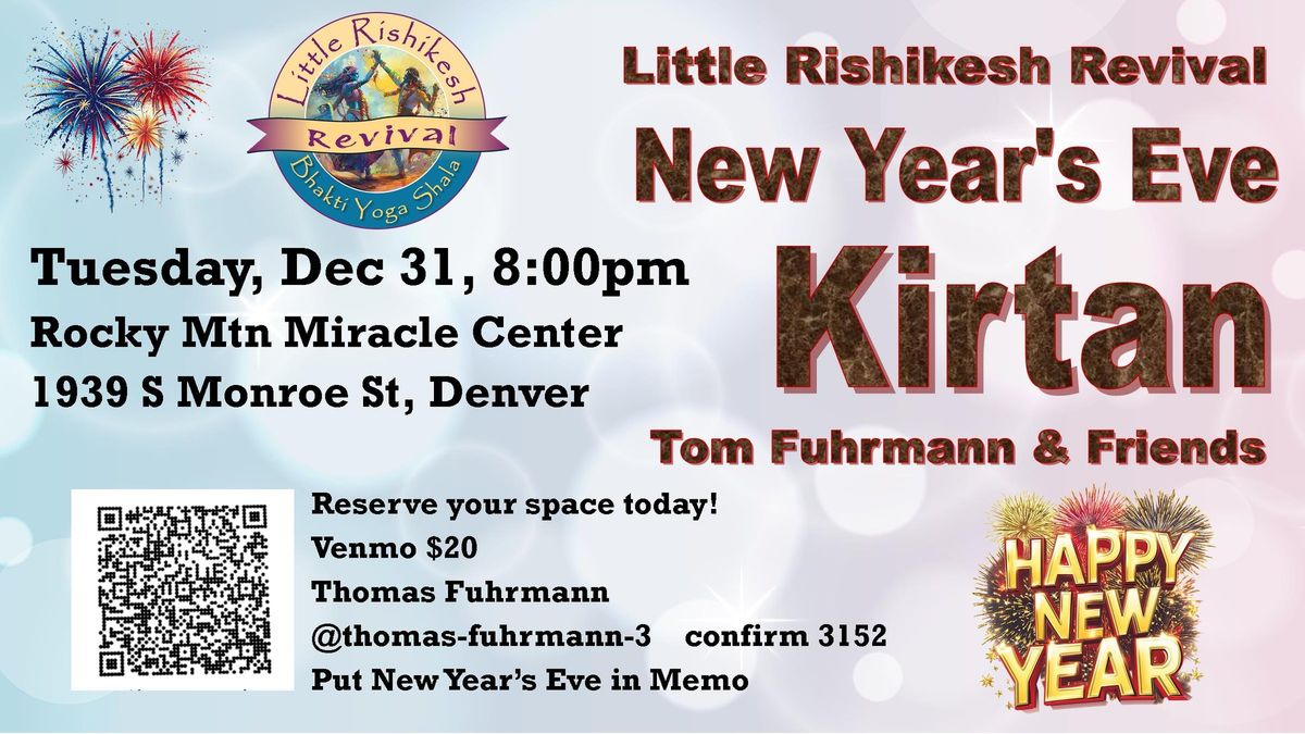 New Year's Eve Kirtan with Tom Fuhrmann & Friends