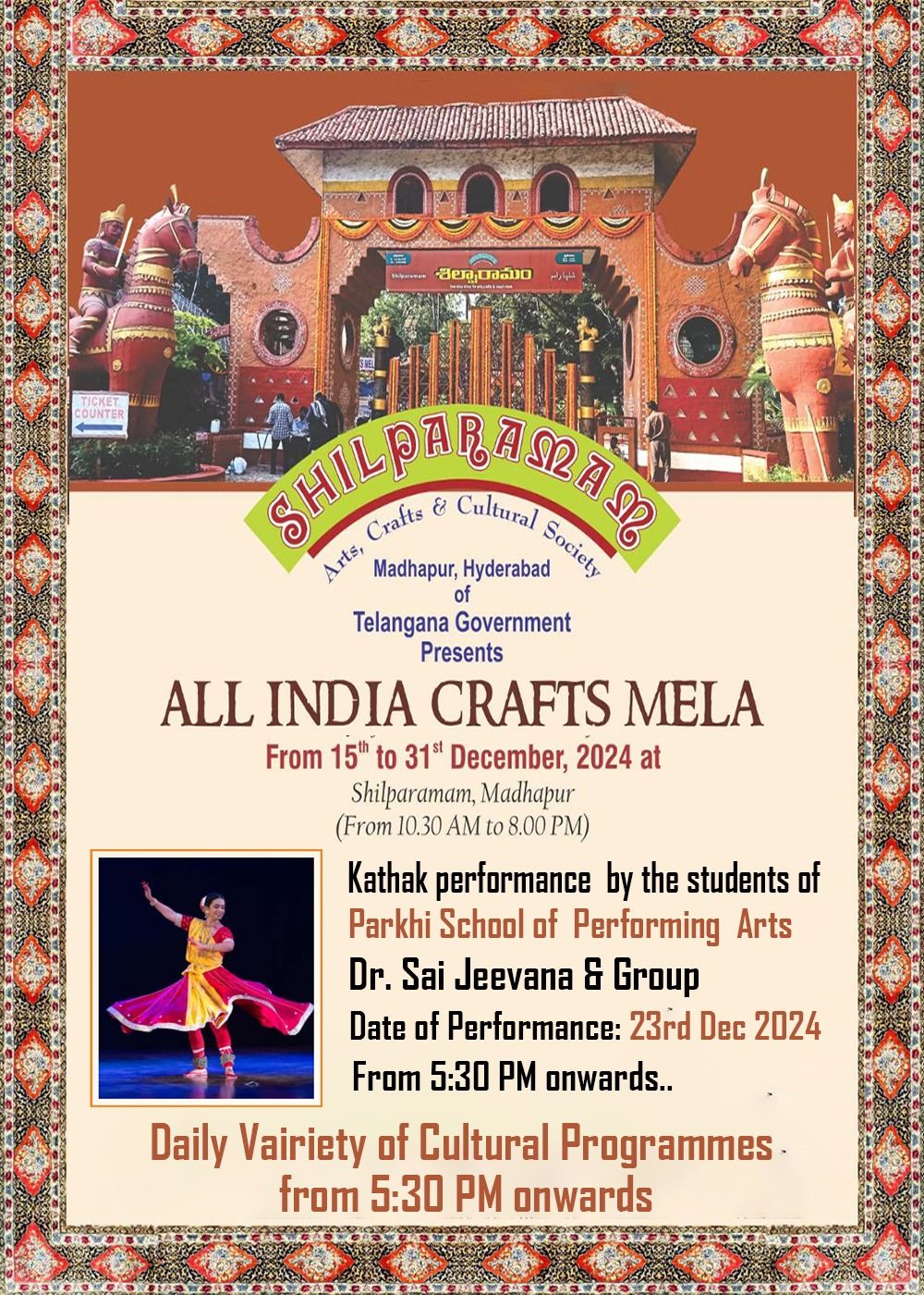 Kathak Performance by the Students of Dr. Sai Jeevana