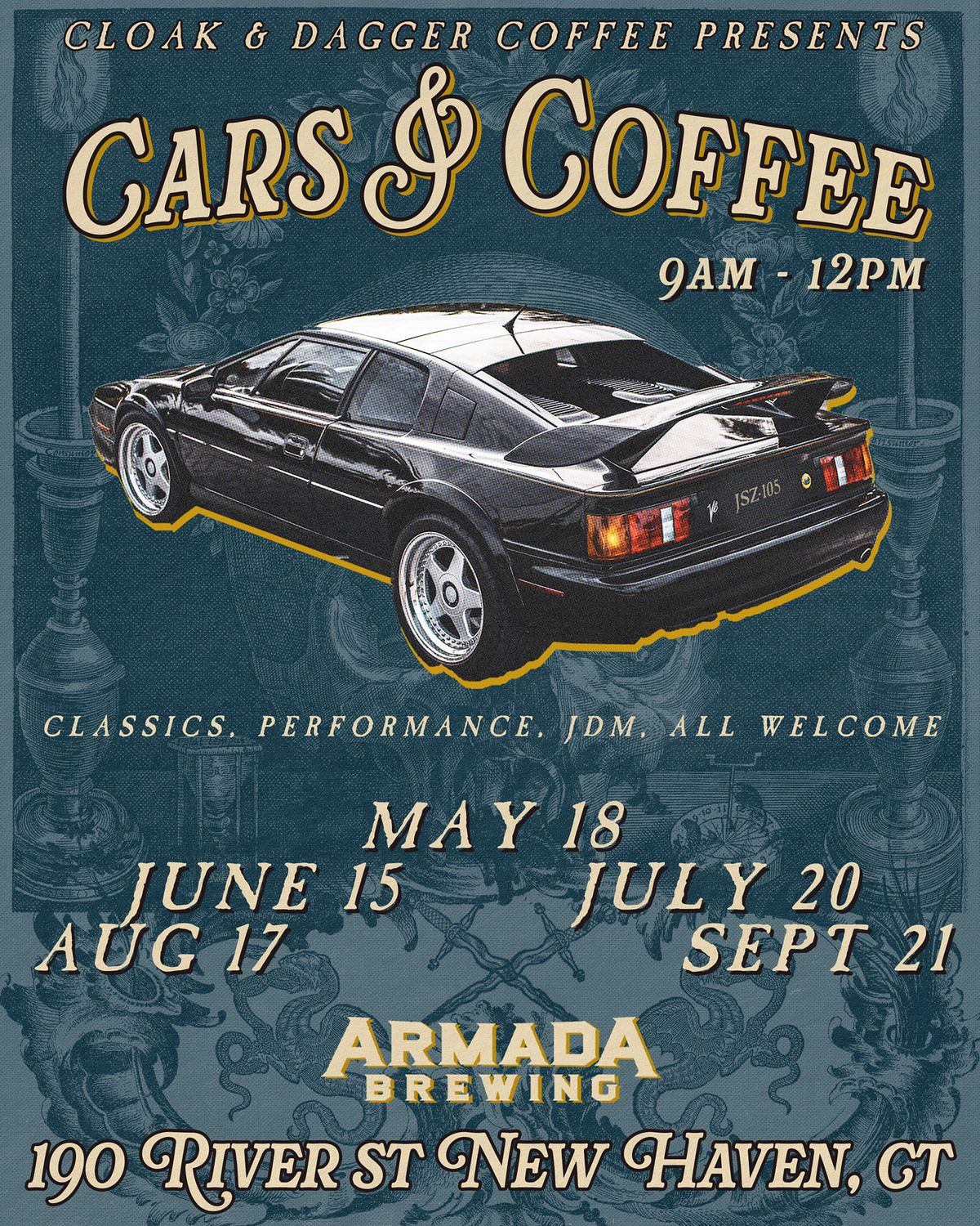 Cars & Coffee presented by Cloak & Dagger Coffee 