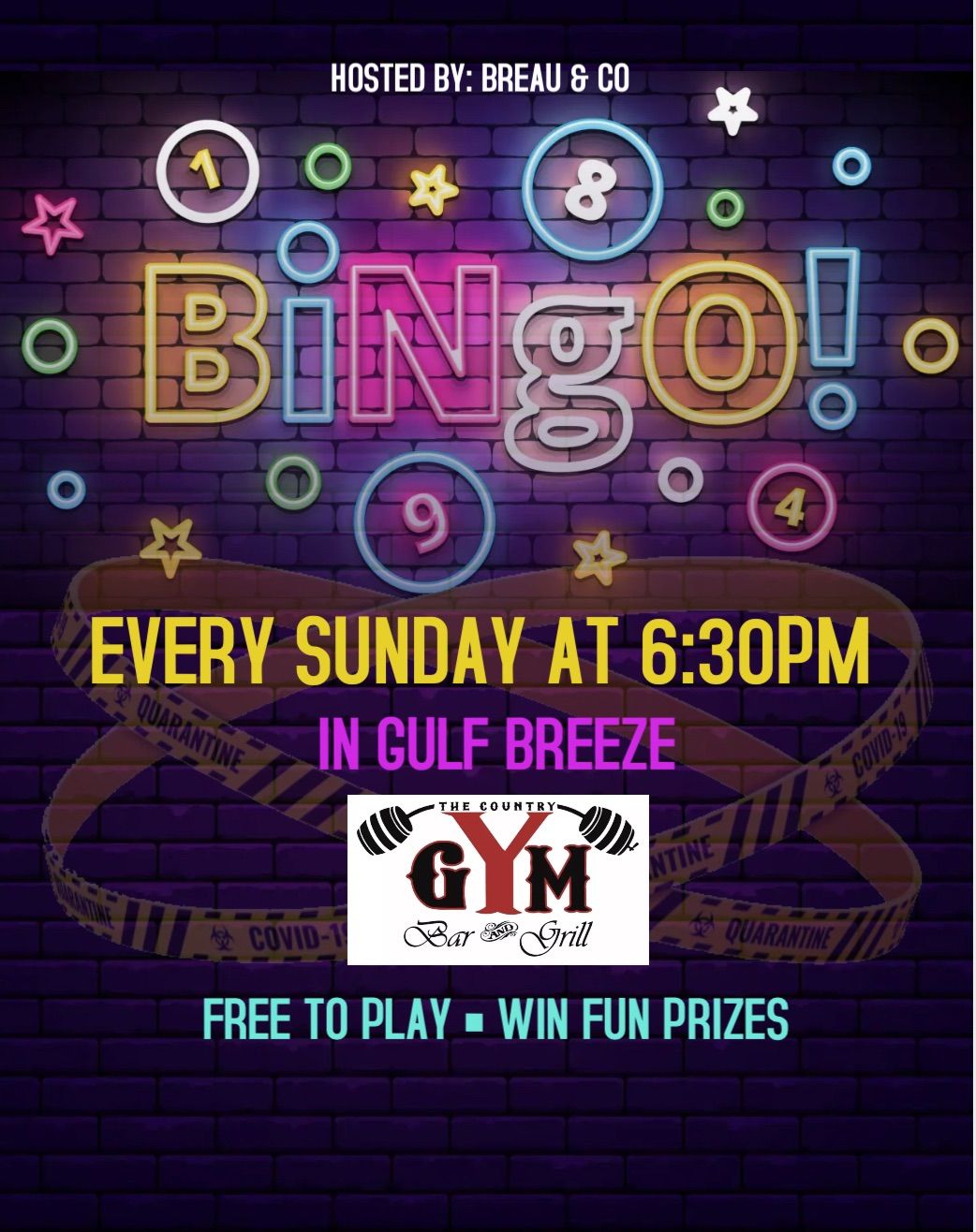 Bingo Night at The Country Gym in Gulf Breeze