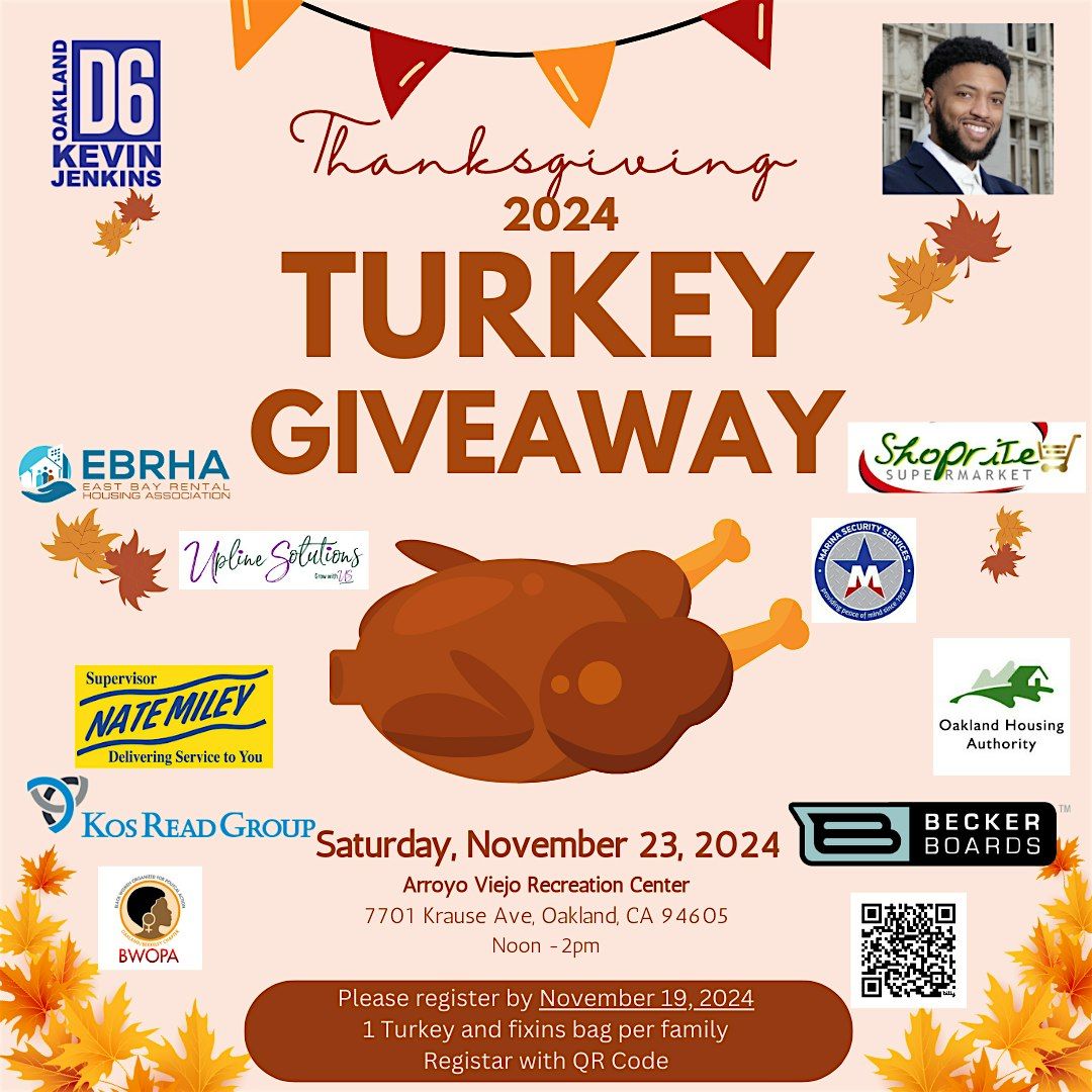 Councilmember Jenkins  Thanksgiving Turkey Giveaway (District 6 Residents)