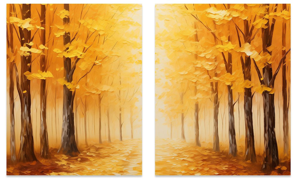 Date Night Paint Along - A Walk in the Fall Woods to Remember
