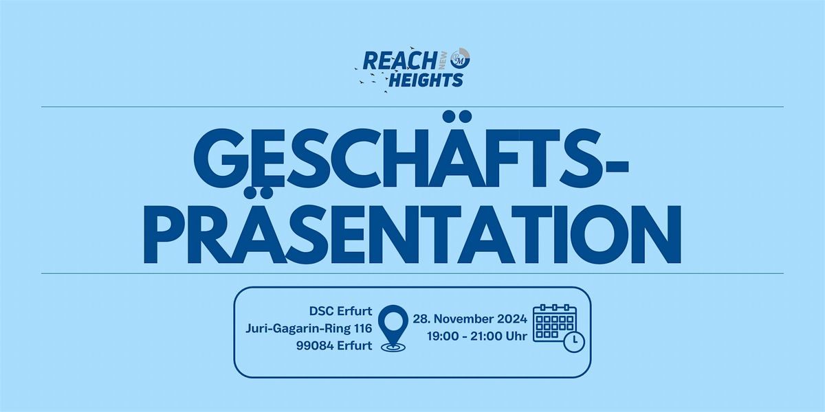 Gesch\u00e4ftspr\u00e4sentation - DSC Erfurt 28.11.2024