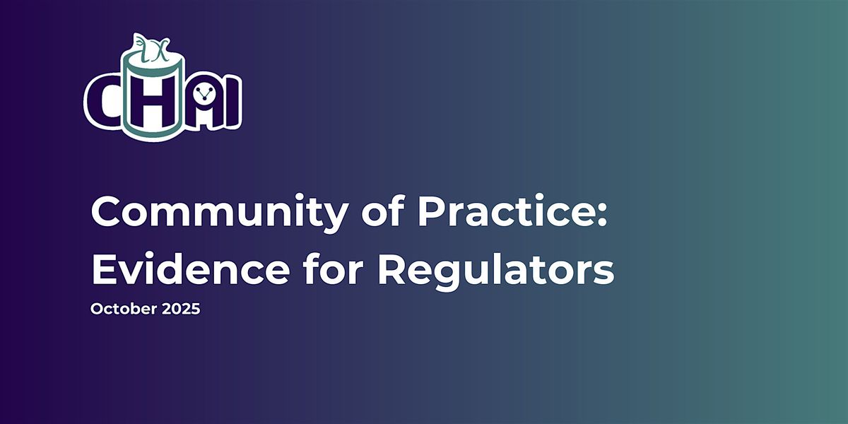 Community of Practice: Evidence for Regulators