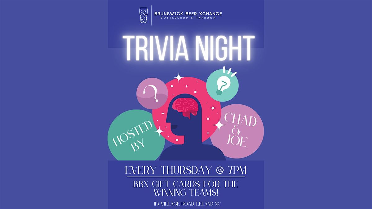 Thursday Night Trivia at Brunswick Beer Xchange!