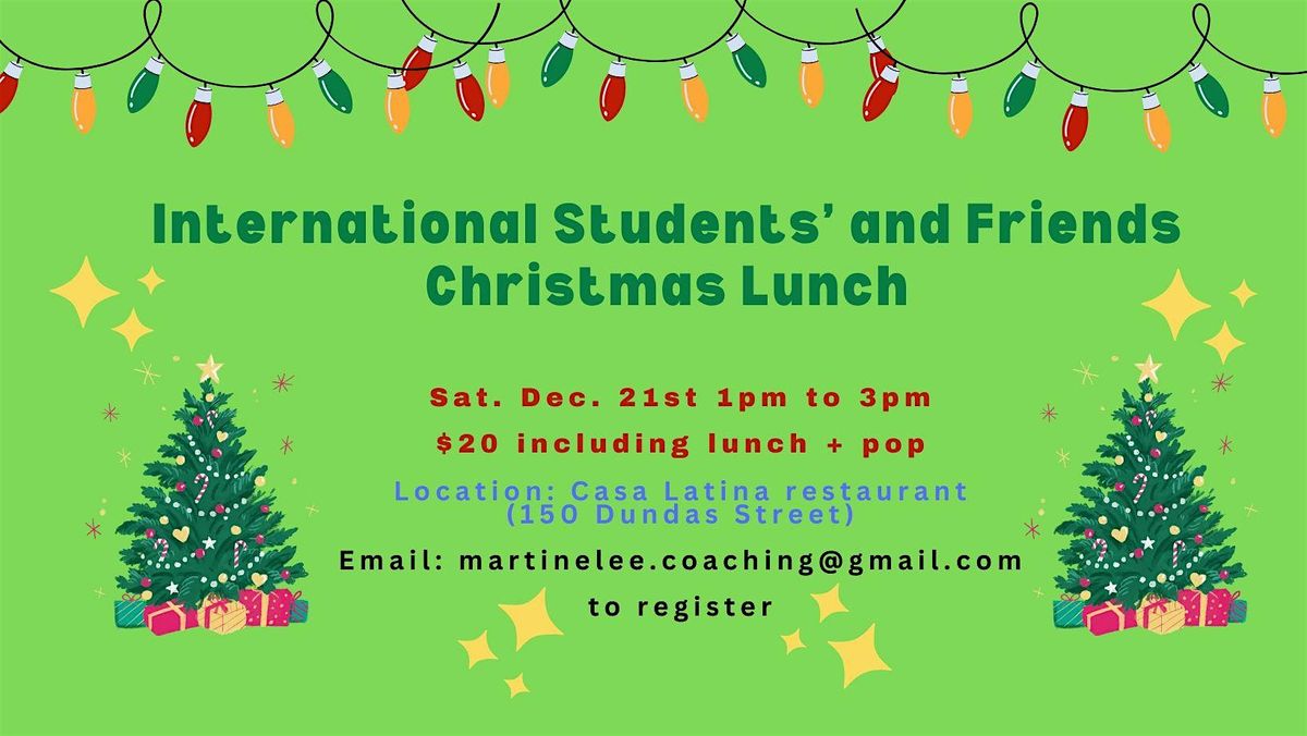 International Students and Friends Christmas Lunch Party