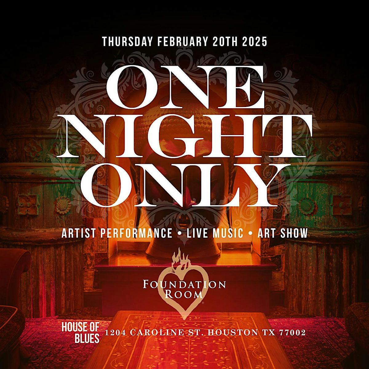 ONE NIGHT ONLY FOUNDATION ROOM MUSIC SERIES