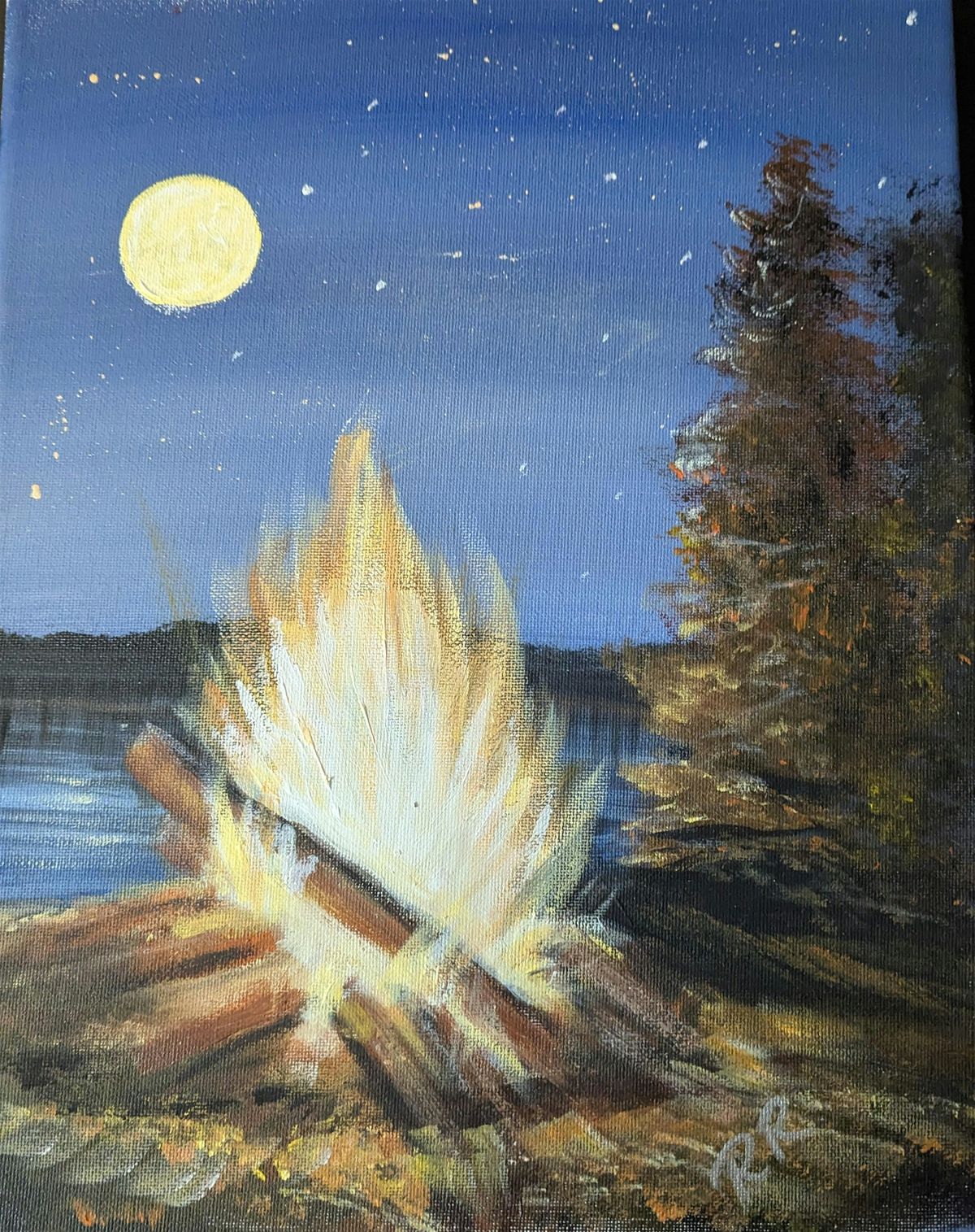 Bonfire Paint and Sip