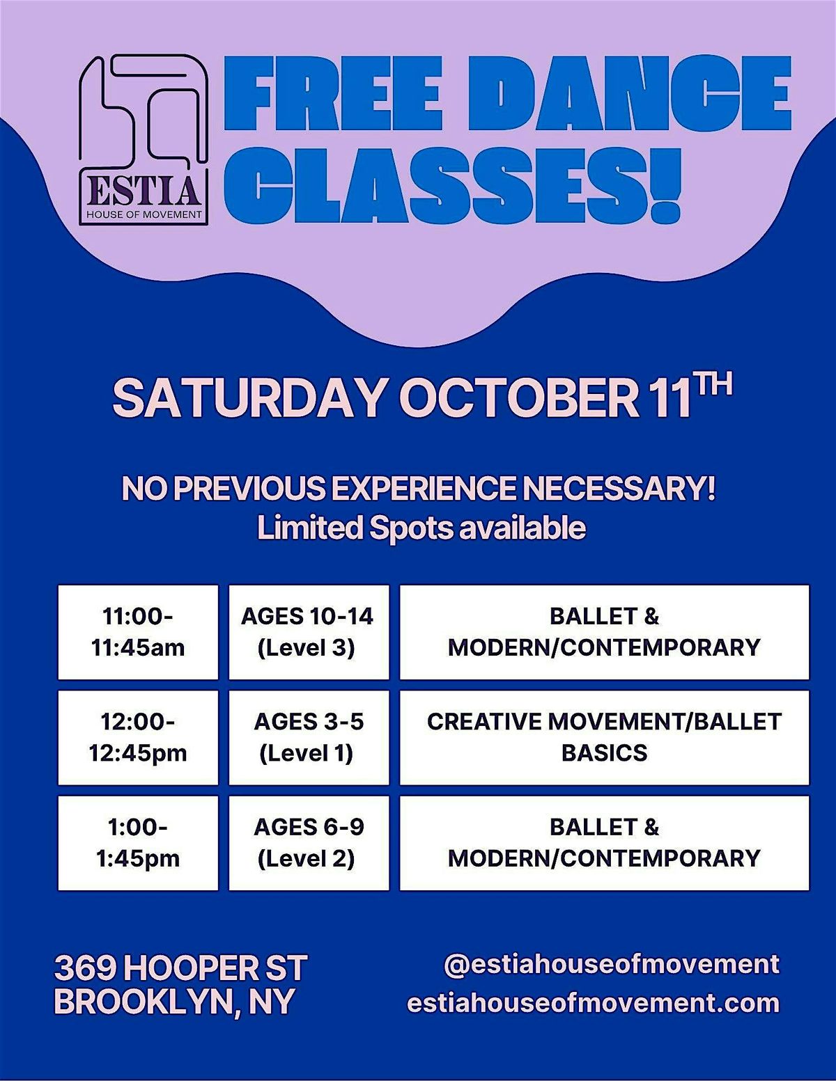 ESTIA House of Movement x Cubby Collective Dance Event!