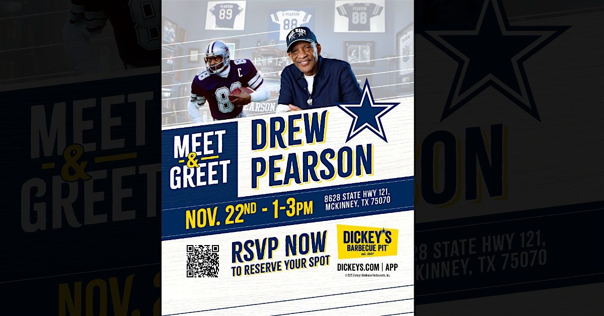 Dickey's BBQ Meet and Greet w\/ Dallas Cowboy Superbowl Champ Drew Pearson
