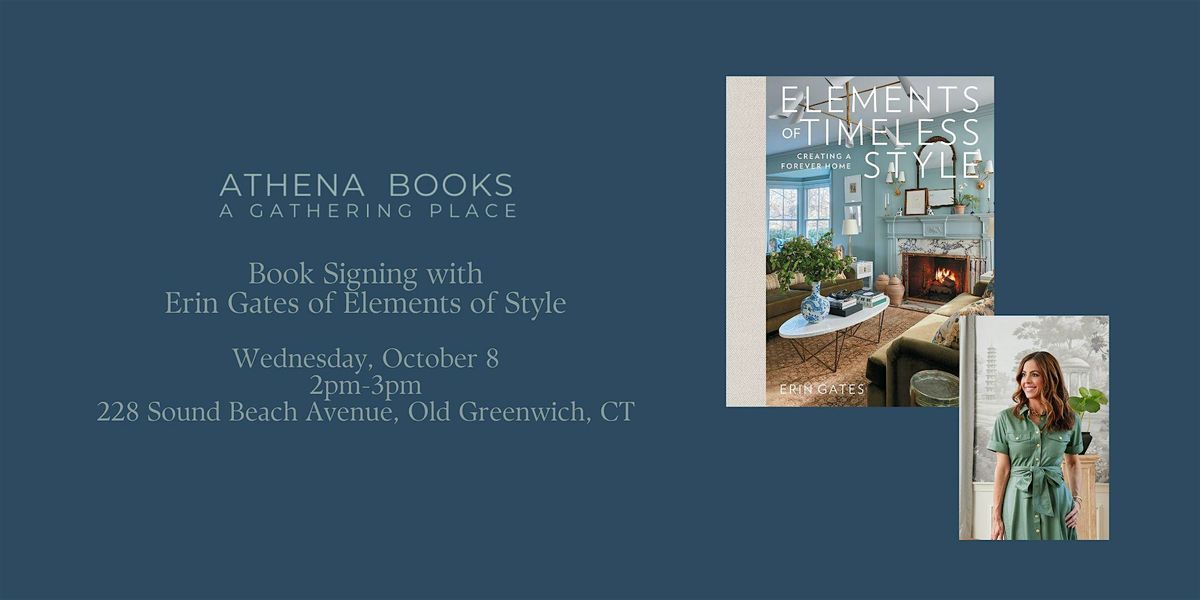 Book Signing with Erin Gates of Elements of Style!