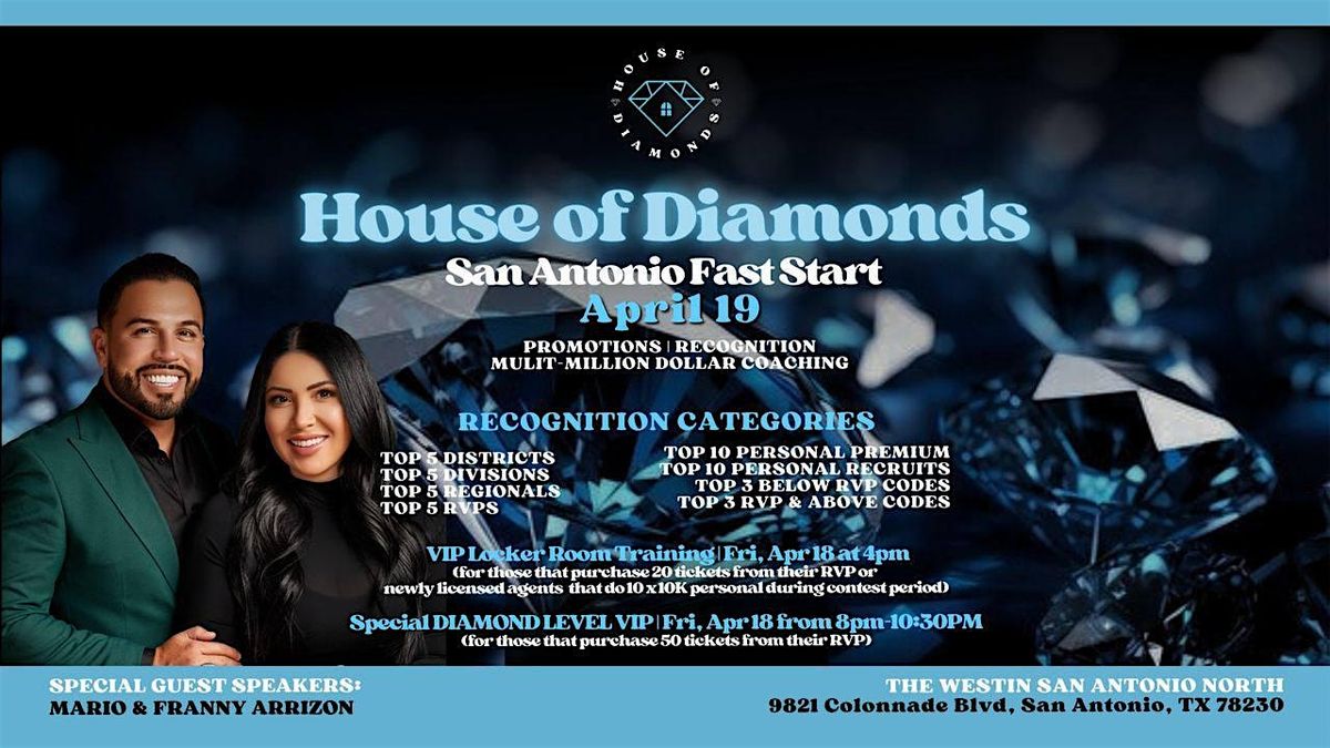 San Antonio Fast Start - House of Diamonds