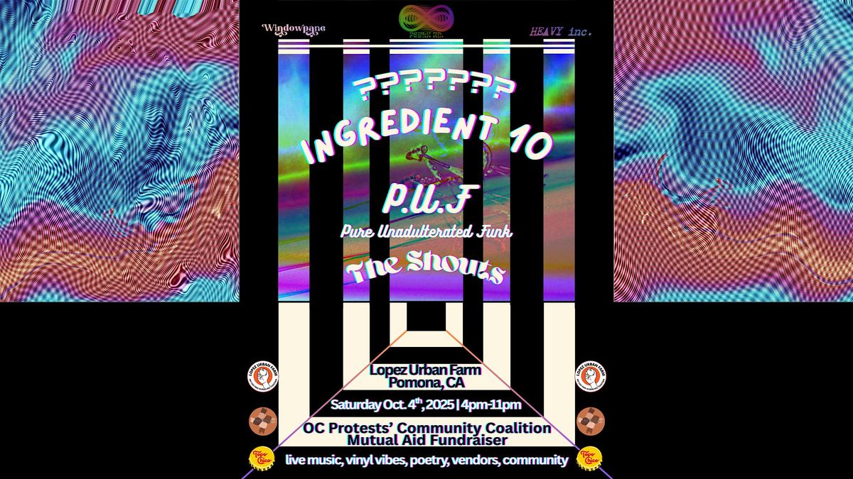 OCPCC Fundraiser w\/ Ingredient 10, The Shout's, and more