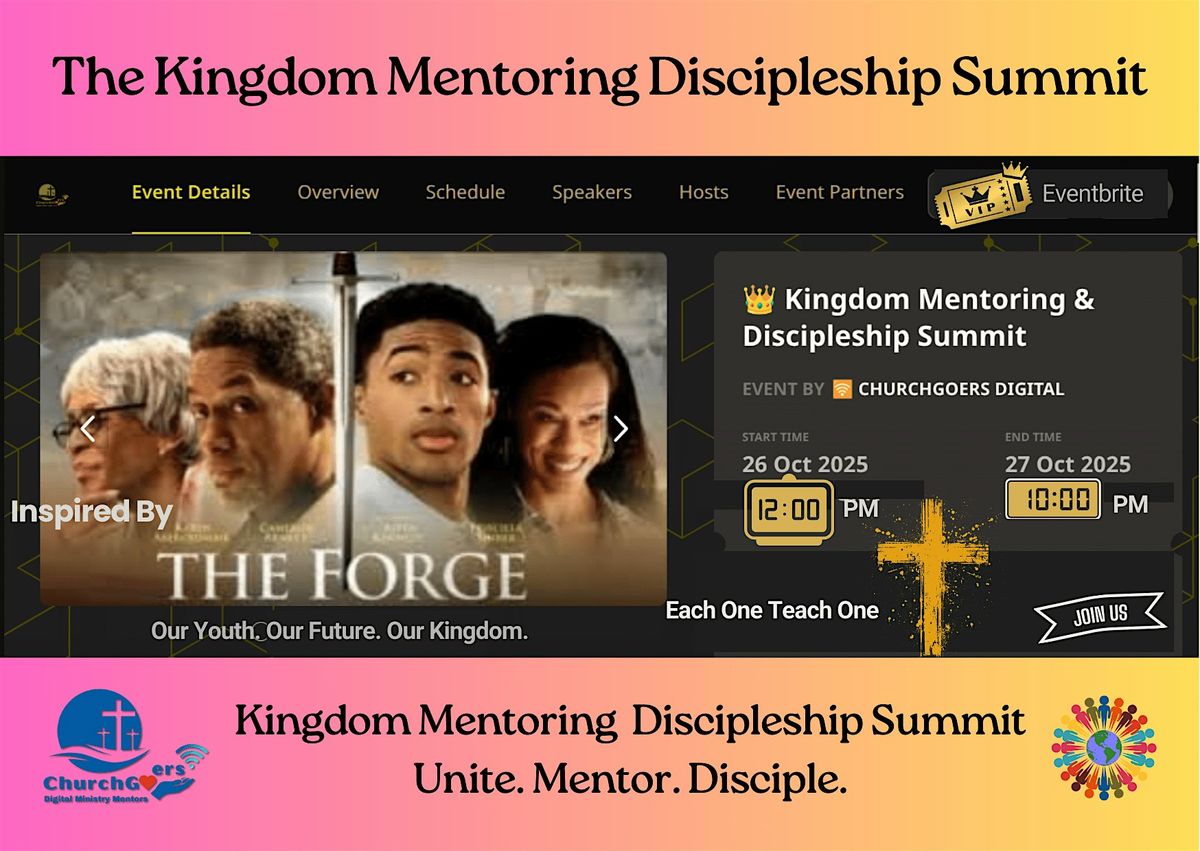 Kingdom Mentoring Discipleship Summit Oct 26-27th
