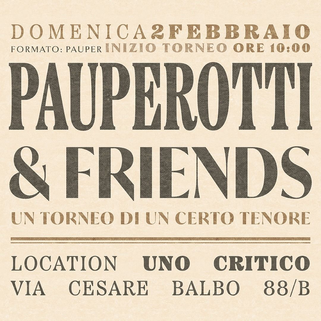 Pauperotti & Friends