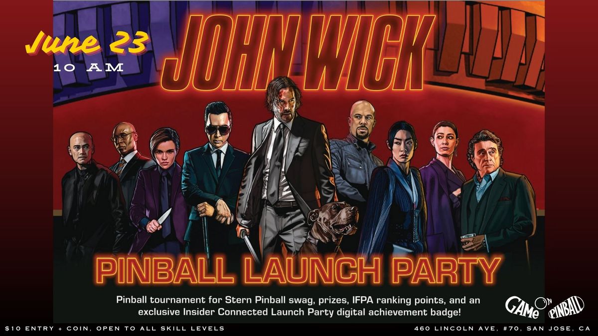 John Wick Pinball Launch Party