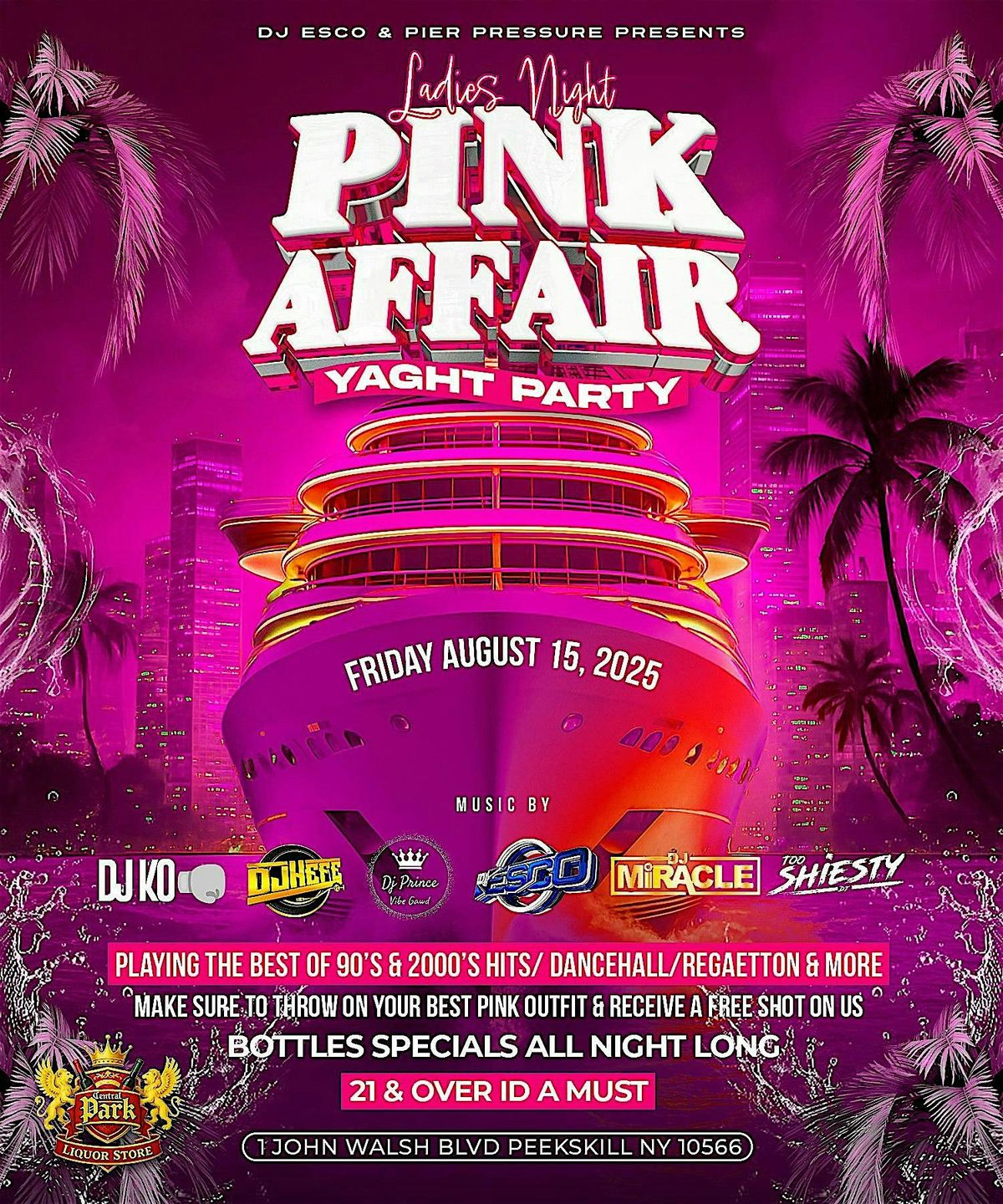 Ladies Night: PINK\u202fAFFAIR Yacht Party