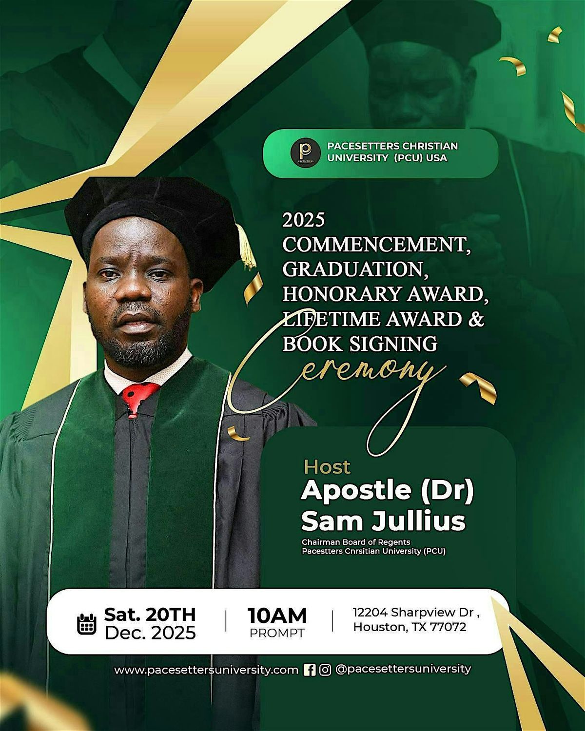 2025 COMMENCEMENT, GRADUATION, HONORARY,  AND LIFETIME AWARD CEREMONY