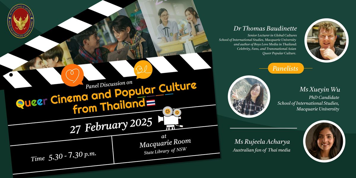 Panel discussion on Queer Cinema and Popular Culture from Thailand