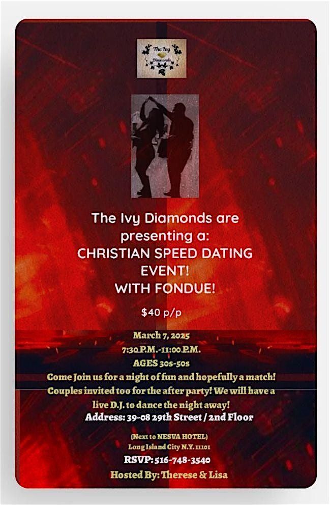 Christian Speed Dating Event With Fondue!