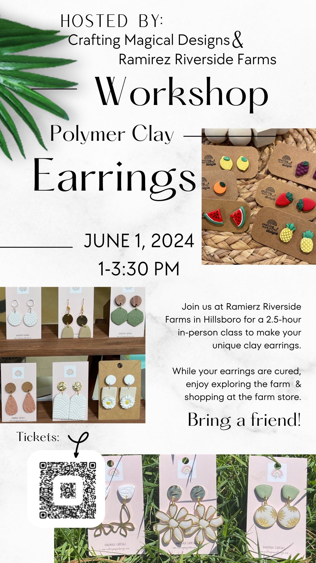 SOLD OUT! Summer Earring Workshop