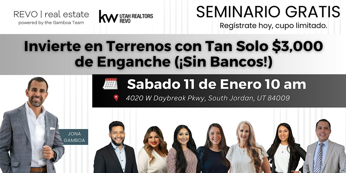 Invierte en Terrenos con Tan Solo $3,000 de Enganche (\u00a1Sin Bancos!)