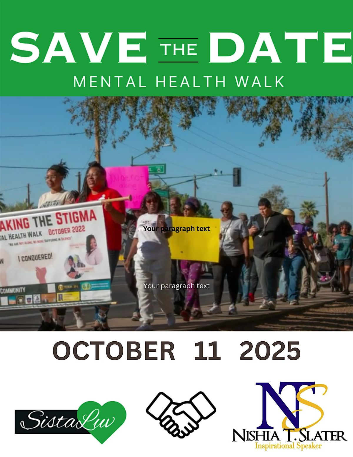 4TH ANNUAL MENTAL HEALTH WALK  (Breaking The Stigma)