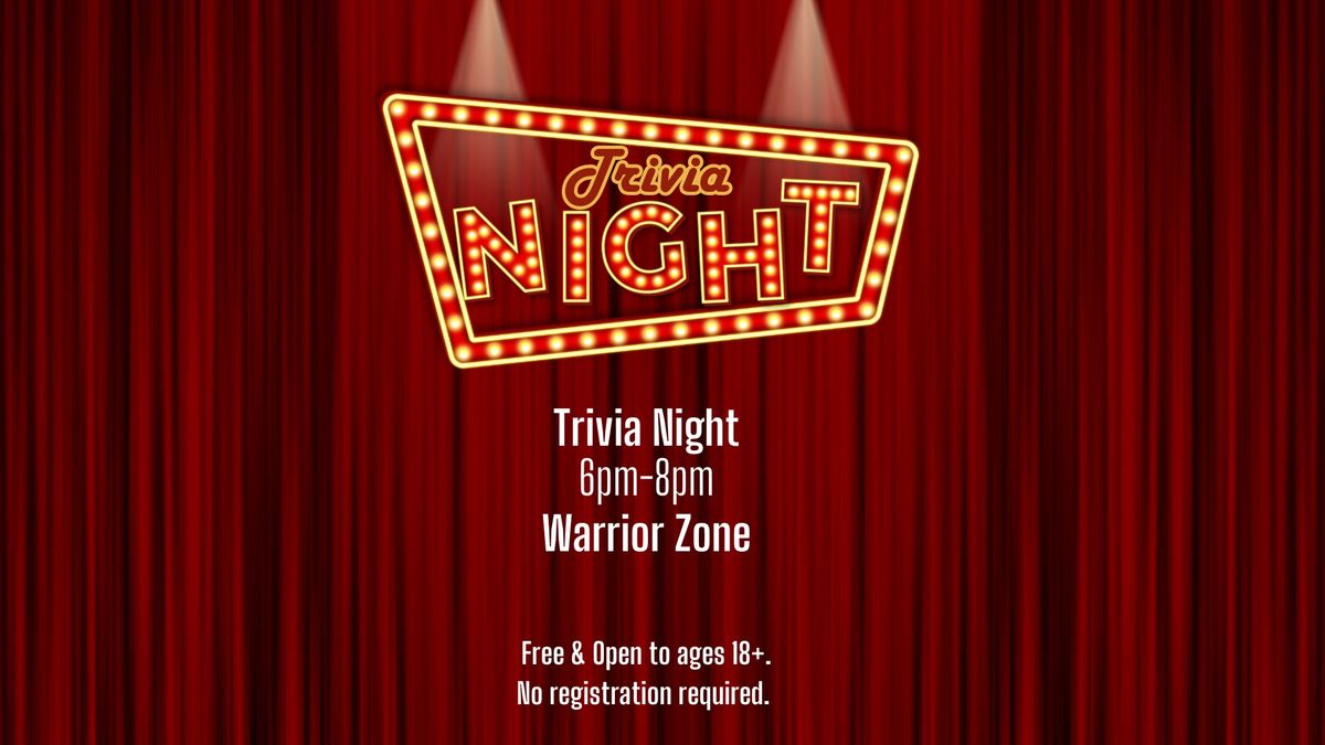 Warrior Zone: Trivia Night