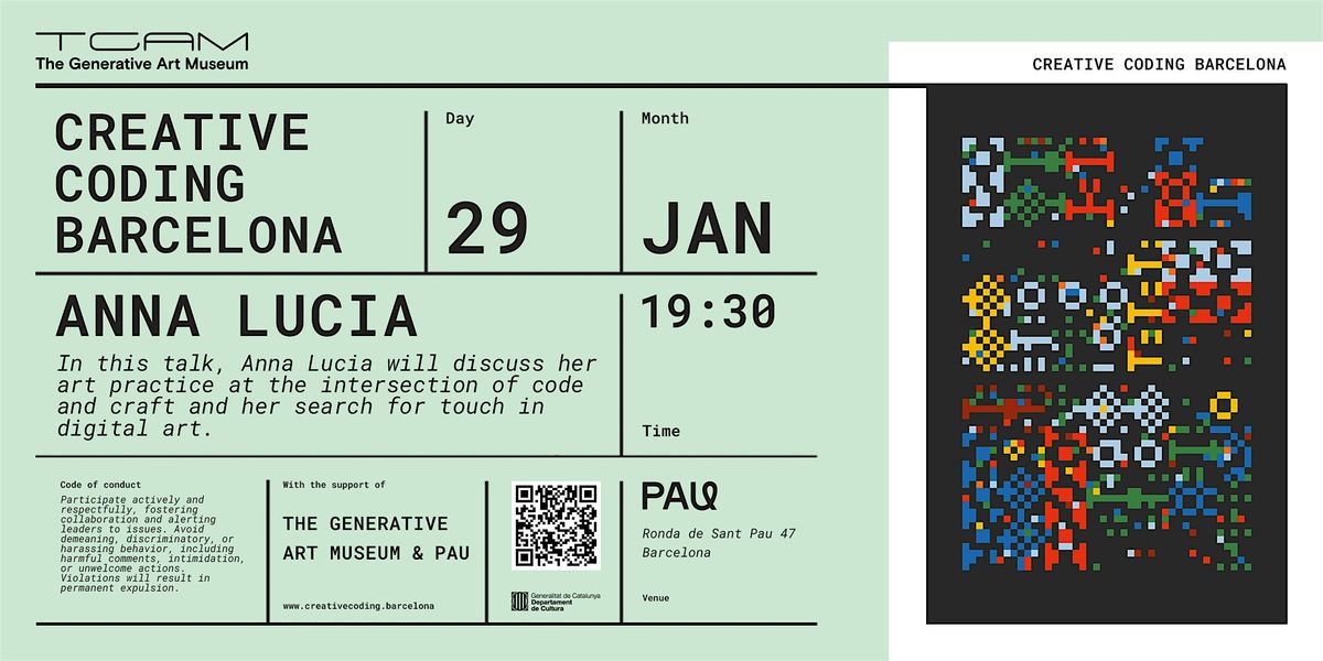 Creative Coding Barcelona w\/ Anna Lucia