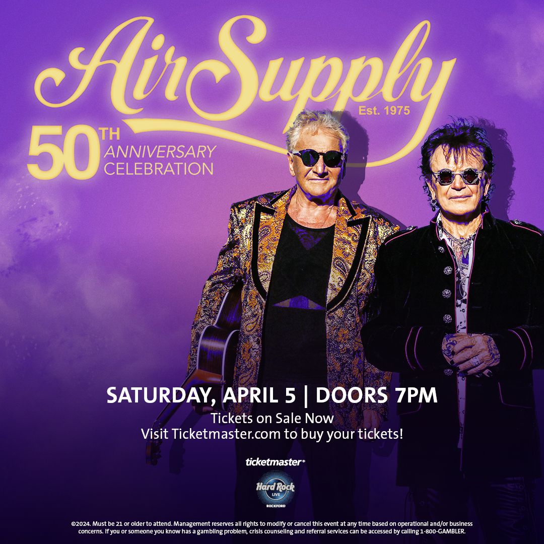 Air Supply at Hard Rock Live - Rockford