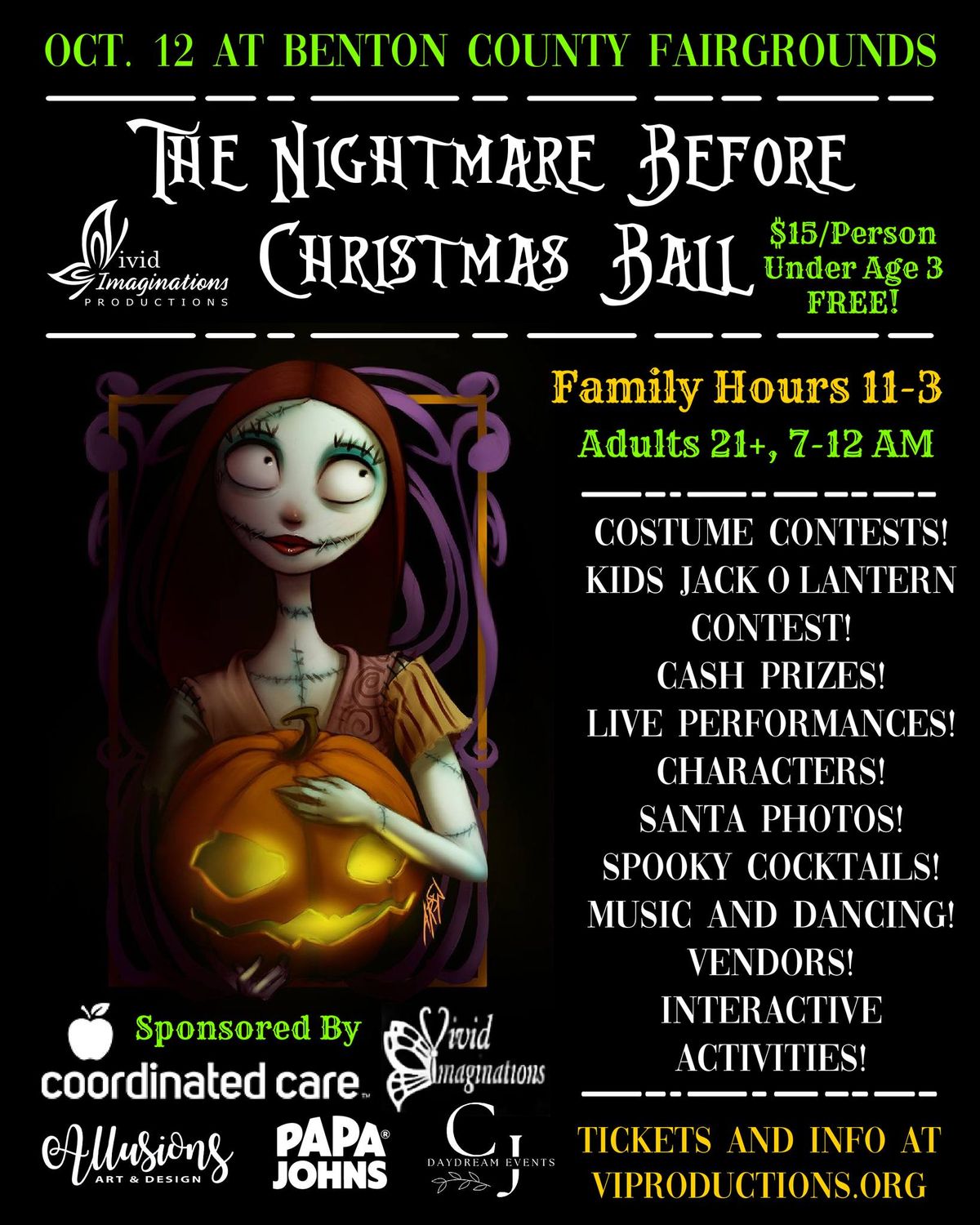 2024 Nightmare Before Christmas Ball, Tri-Cities