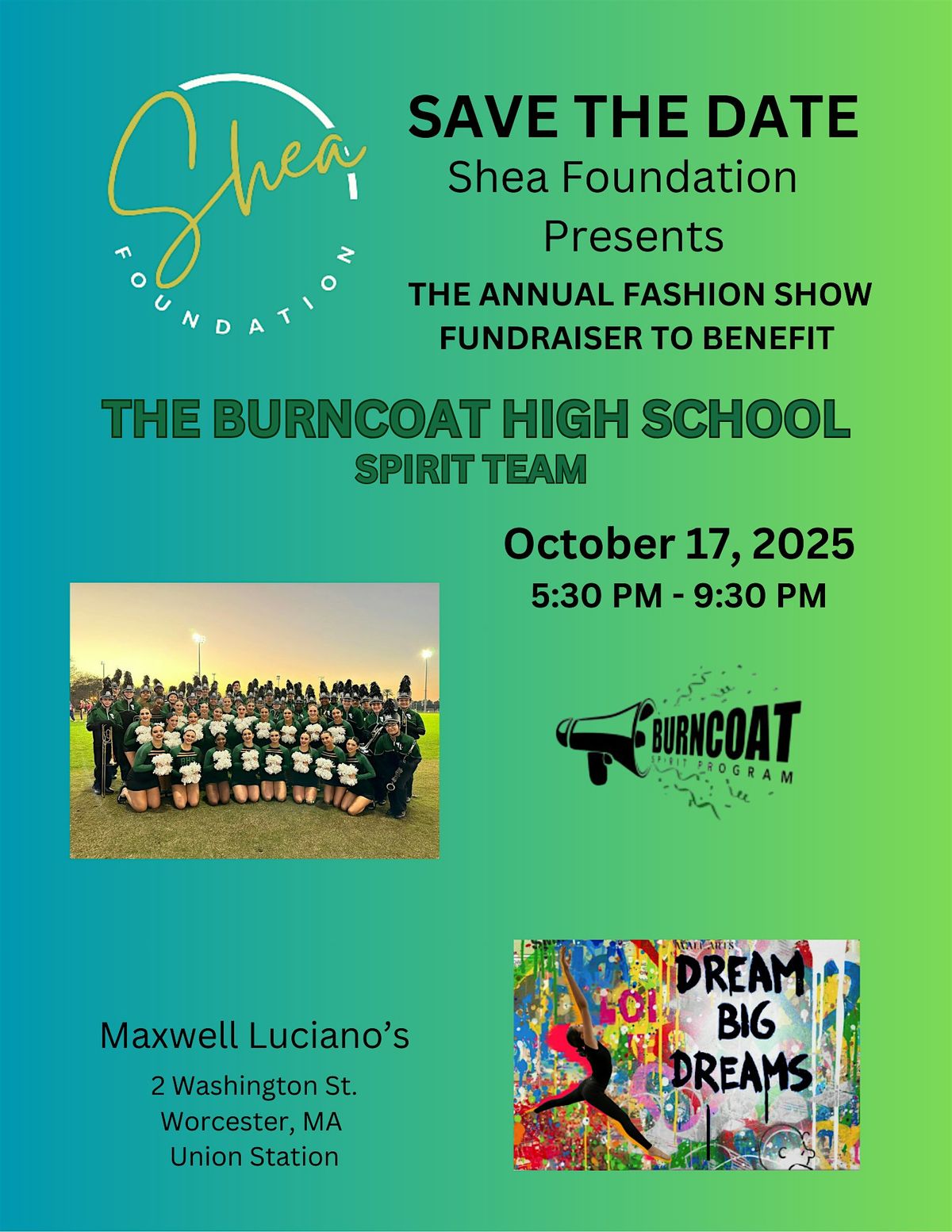 4th Annual Shea Foundation Fashion Show for the Burncoat Spirit Team