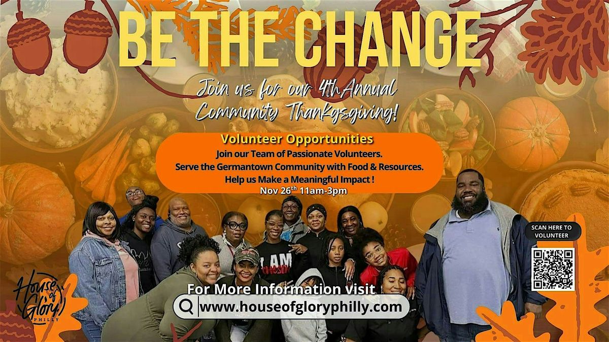 Volunteer at House of Glory Philly's Germantown Community Thanksgiving