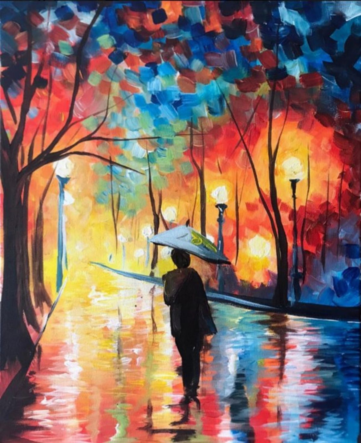 Join Brush Party to paint "Streetlight Sonata" - Wantage