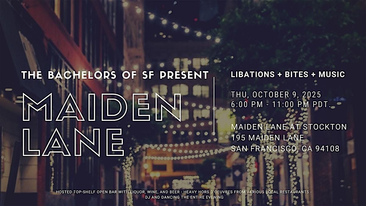 Cocktails on Maiden Lane