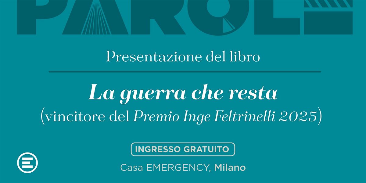 Presentazione del libro " La guerra che resta"