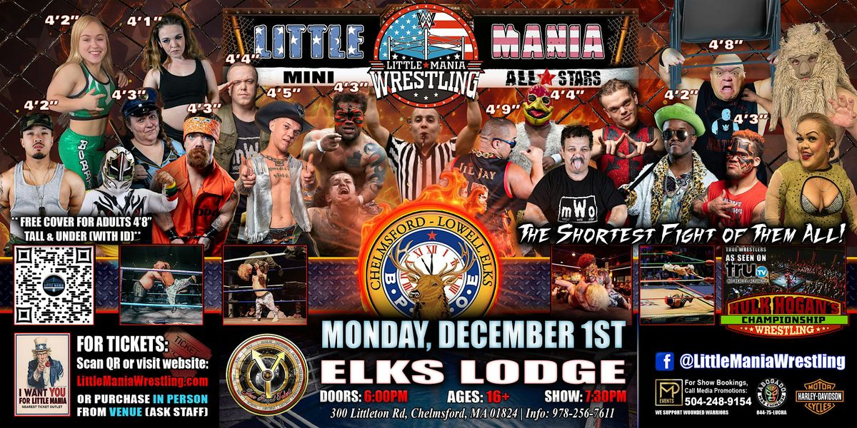 Chelmsford, MA - Little Mania Mini Wrestling @ Elks Lodge