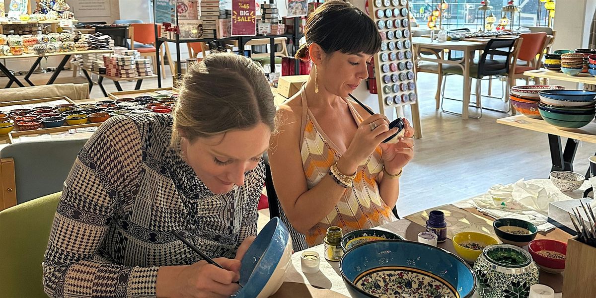 Painting Classes Orlando: Ceramic Plates & Bowls